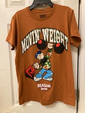 Reason Brand Movin' Weight Graphic Tee - featuring Popeyes the sailor man